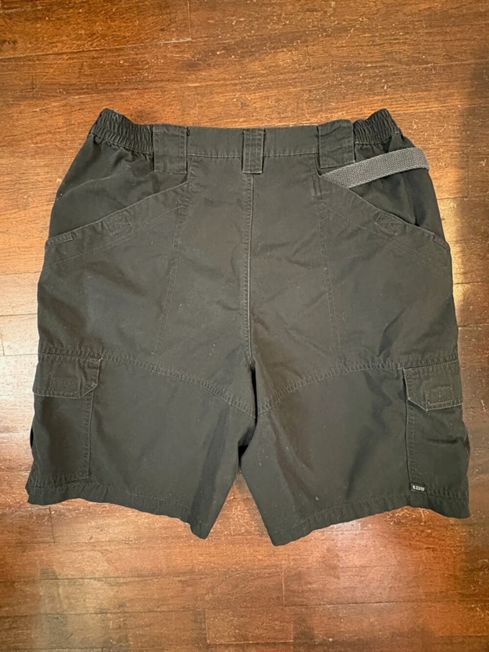 5.11 Tactical Cargo Shorts Black Utility Elastic Waist